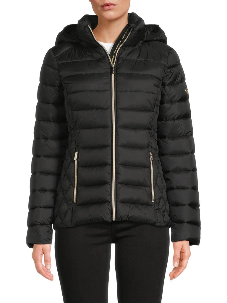 Michael Kors Missy Packable Hooded Puffer Jacket