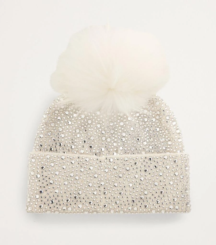 William Sharp Crystal-Embellished Pom-Pom Beanie 2