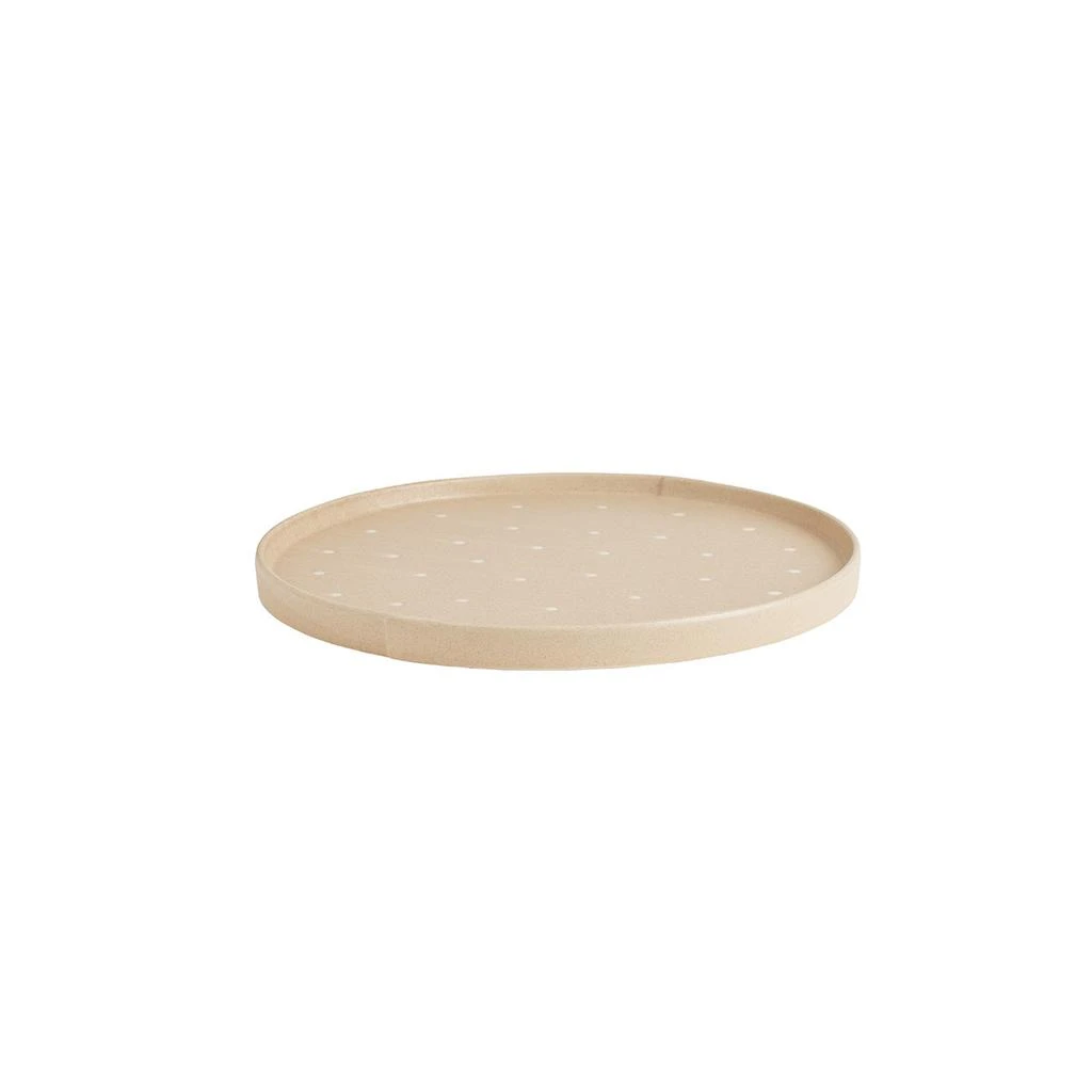 OYOY Living Design Plateau Blanc En Grès Ø36,5Xh2,5Cm - Blanc 2