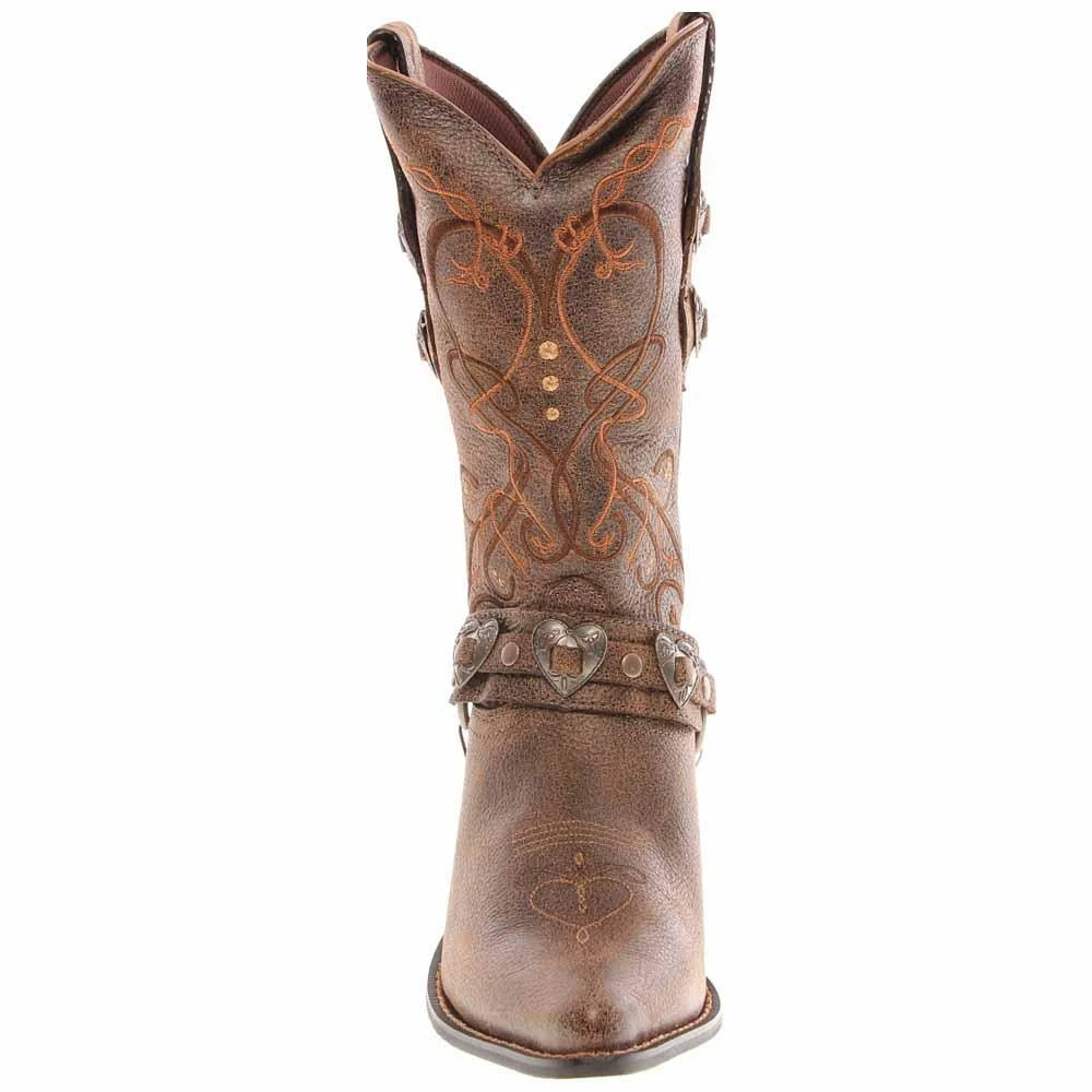 Durango Crush Heartbreaker Pointed Toe Cowboy Boots 5