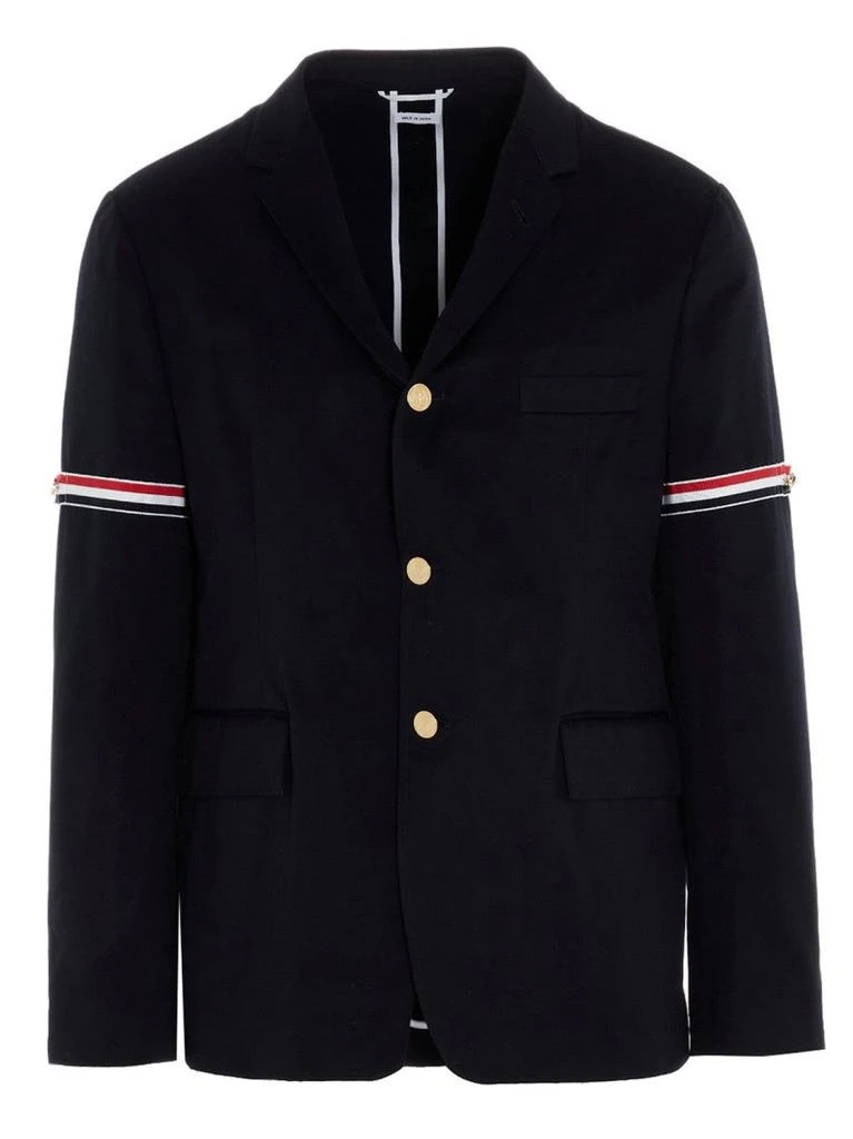 Thom Browne Classic Tailored Blazer with Distinctive Arm Bands