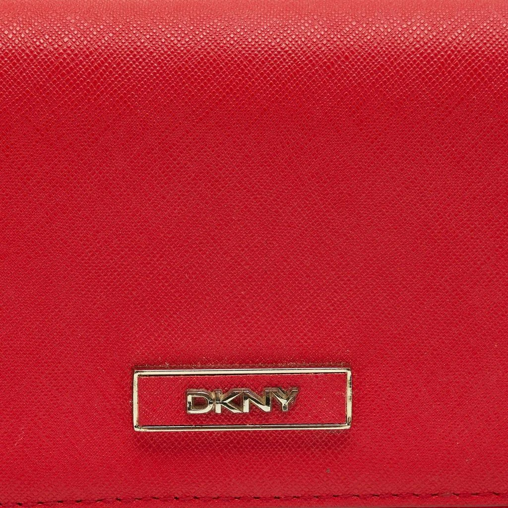 DKNY DKNY Red Leather Flap Continental Wallet 5