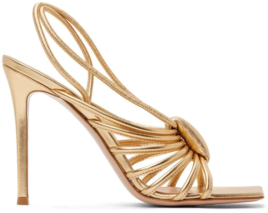 Gold Hellen Heeled Sandals – On Sale Now with Up to 50% Off