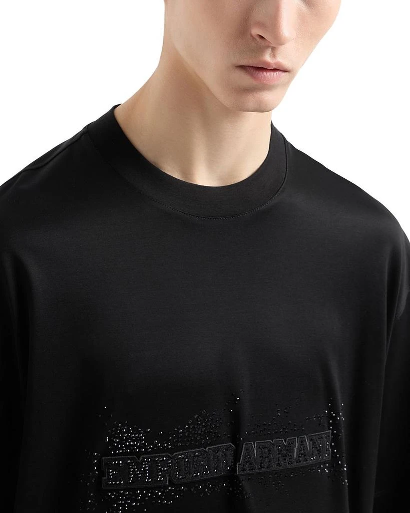 Emporio Armani Rhinestone Embellished Logo Tee 4