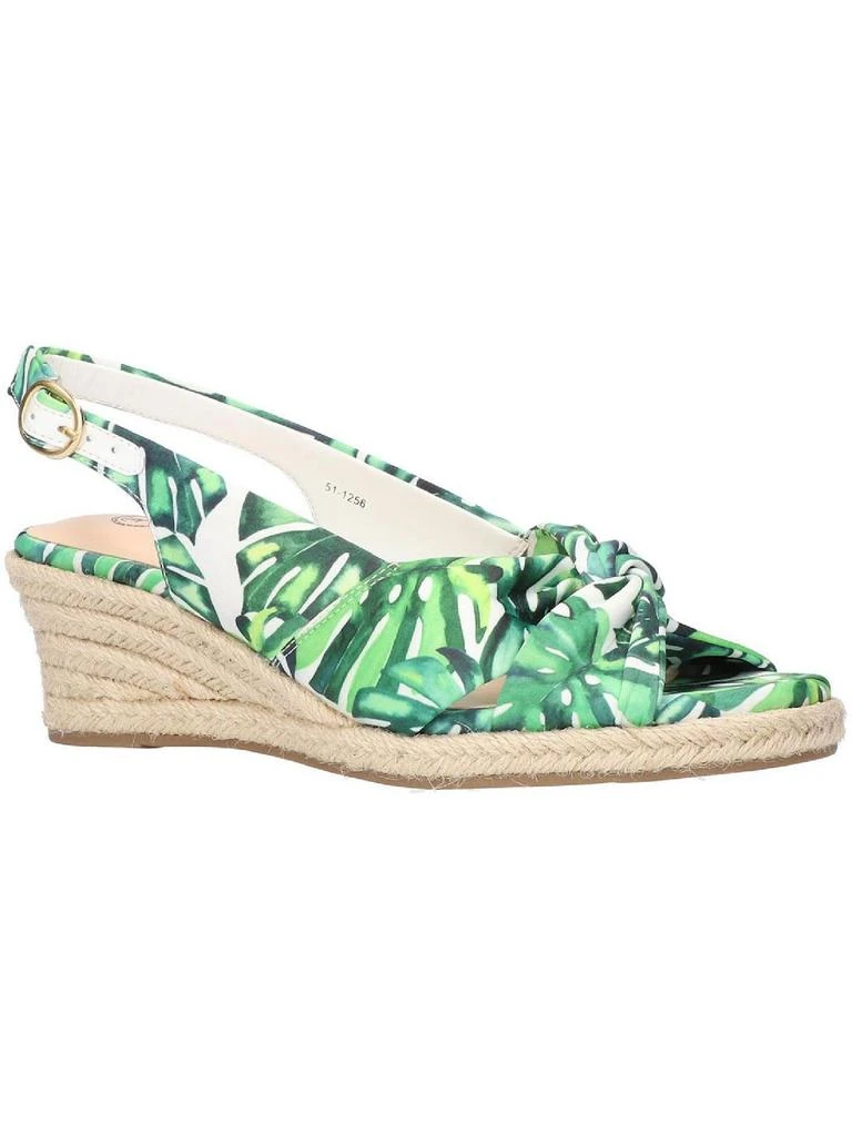 Bella Vita Kimora Womens Silk Slingback Espadrilles 4