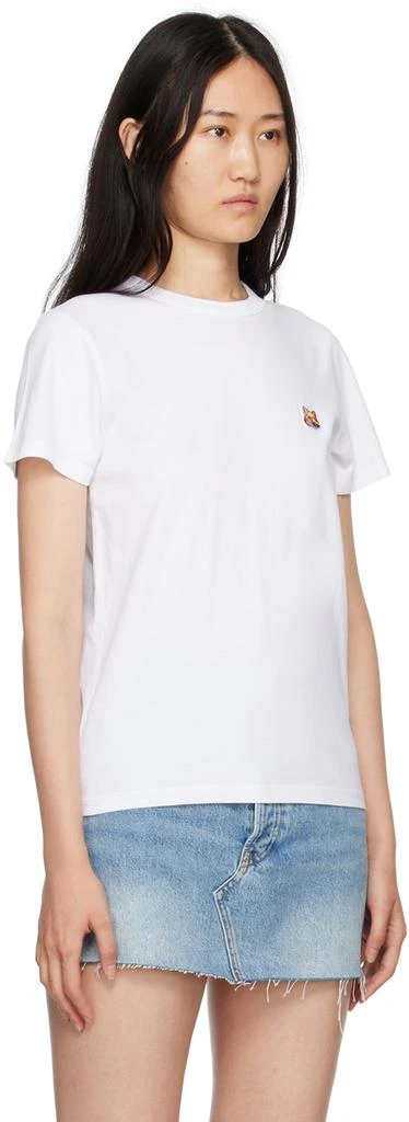 Maison Kitsune White Fox Head Patch Classic T-Shirt 2