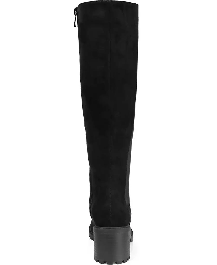 Journee Collection Women's Jenicca Extra Wide Calf Lace Up Boots 3