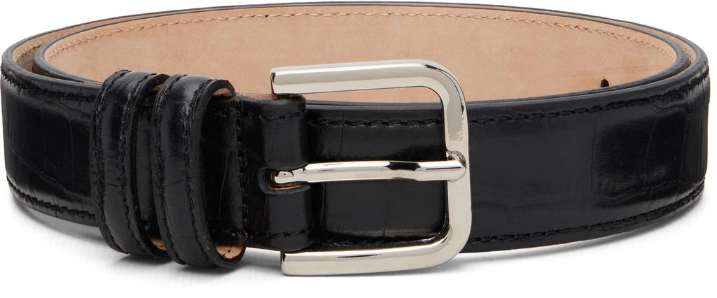 Cordera Black Classic Crocodile Belt