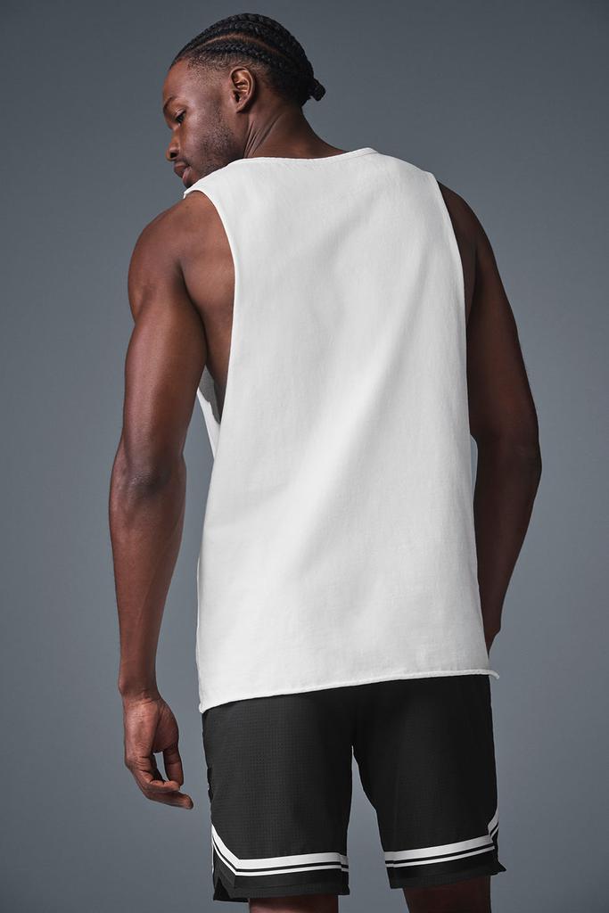 Alo Society Raw Edge Tank - White