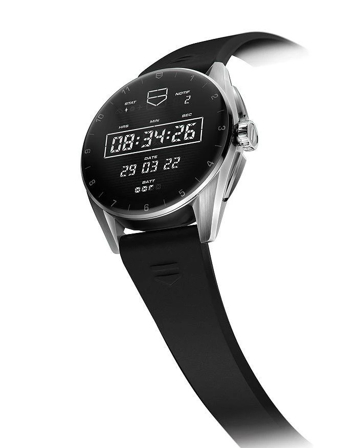 TAG Heuer Connected Calibre E4 Rubber Strap Smartwatch, 42mm 2