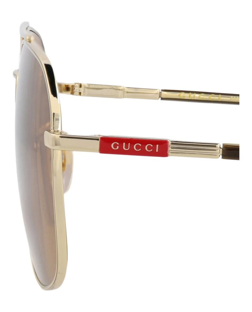 Gucci Aviator-Frame Metal Sunglasses 4