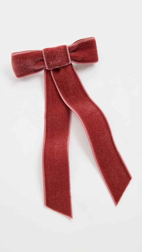 Jennifer Behr Velvet Bow Barrette