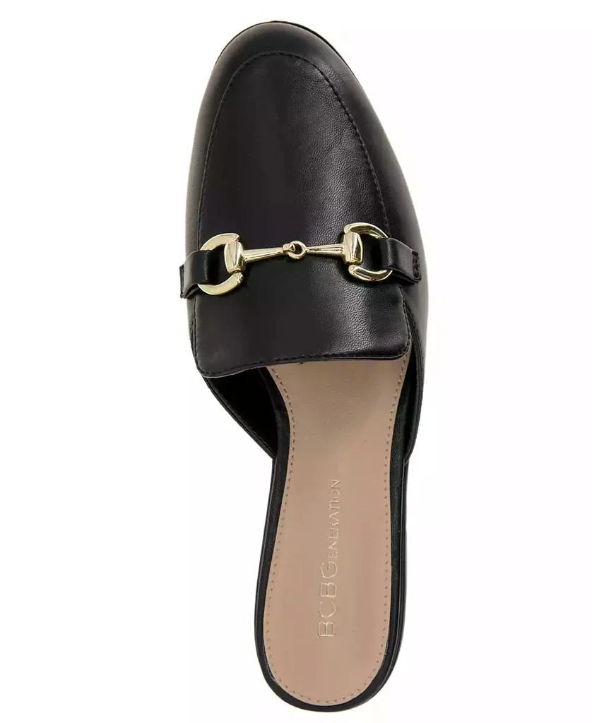 BCBG Women's Zorie Tailored Slip-On Loafer Mules 4