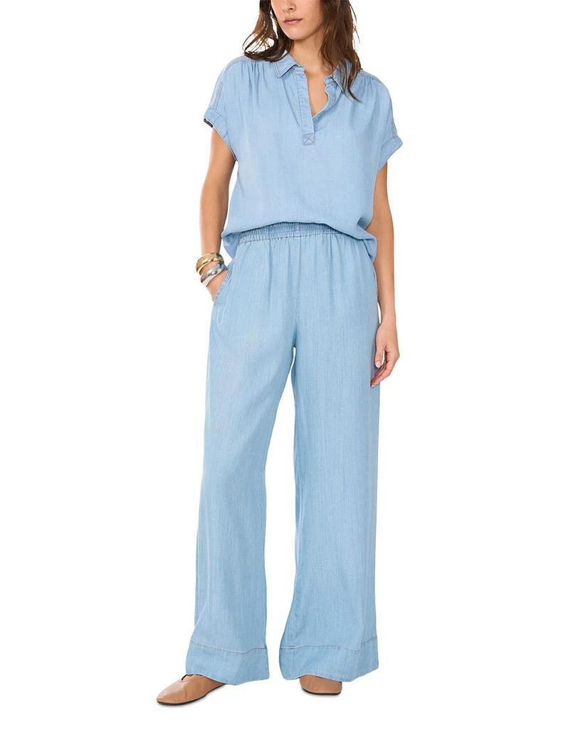 1. State Short Sleeve Collared Chambray Shirt 2