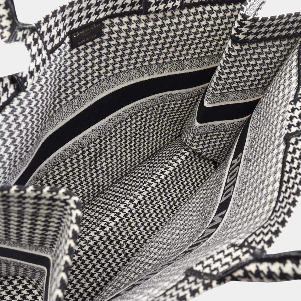 Dior Christian Dior Black White Canvas Dior Book Tote Large Bag 6