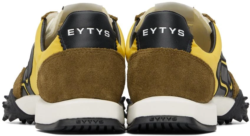 Eytys Khaki & Yellow Eros Sneakers 2
