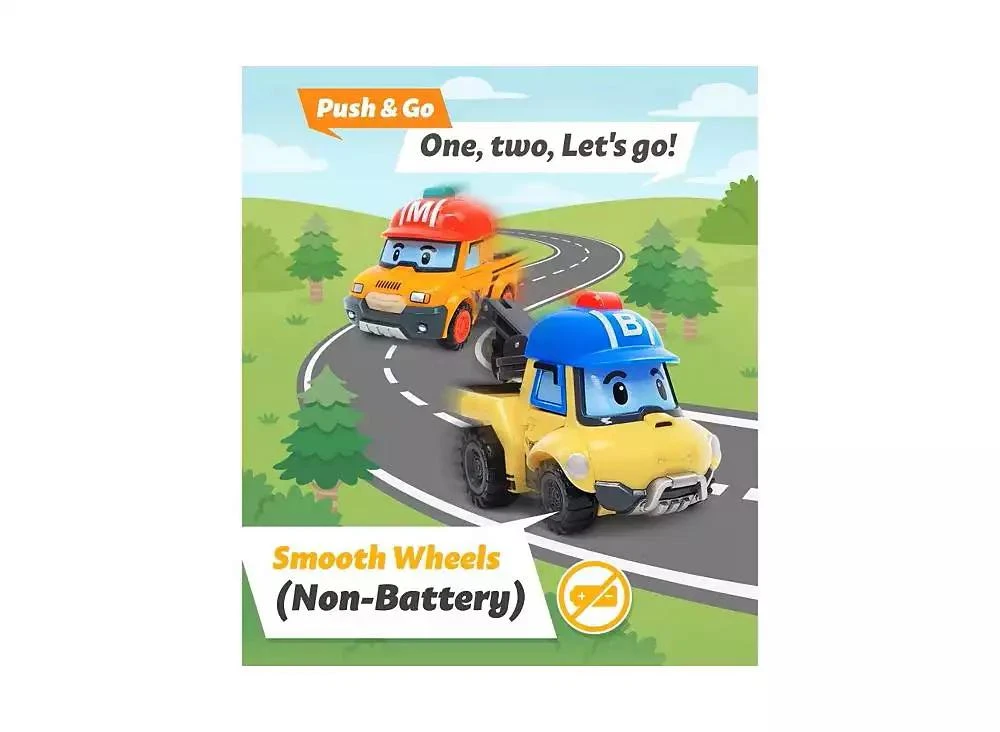 Robocar Poli 4" Transforming Robot - Bucky | Emergency Rescue Vehicle Action Figures | Kids Educational Pretend Play Toy 7