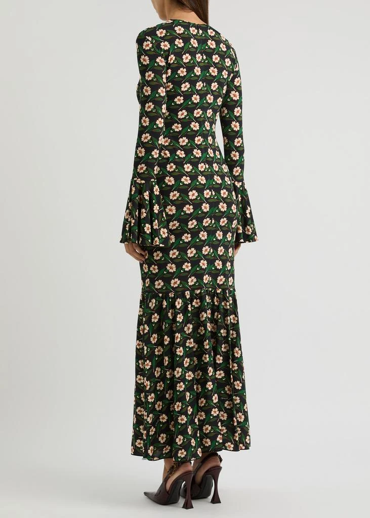 LA DOUBLE J Alba floral-print stretch-jersey maxi dress  3