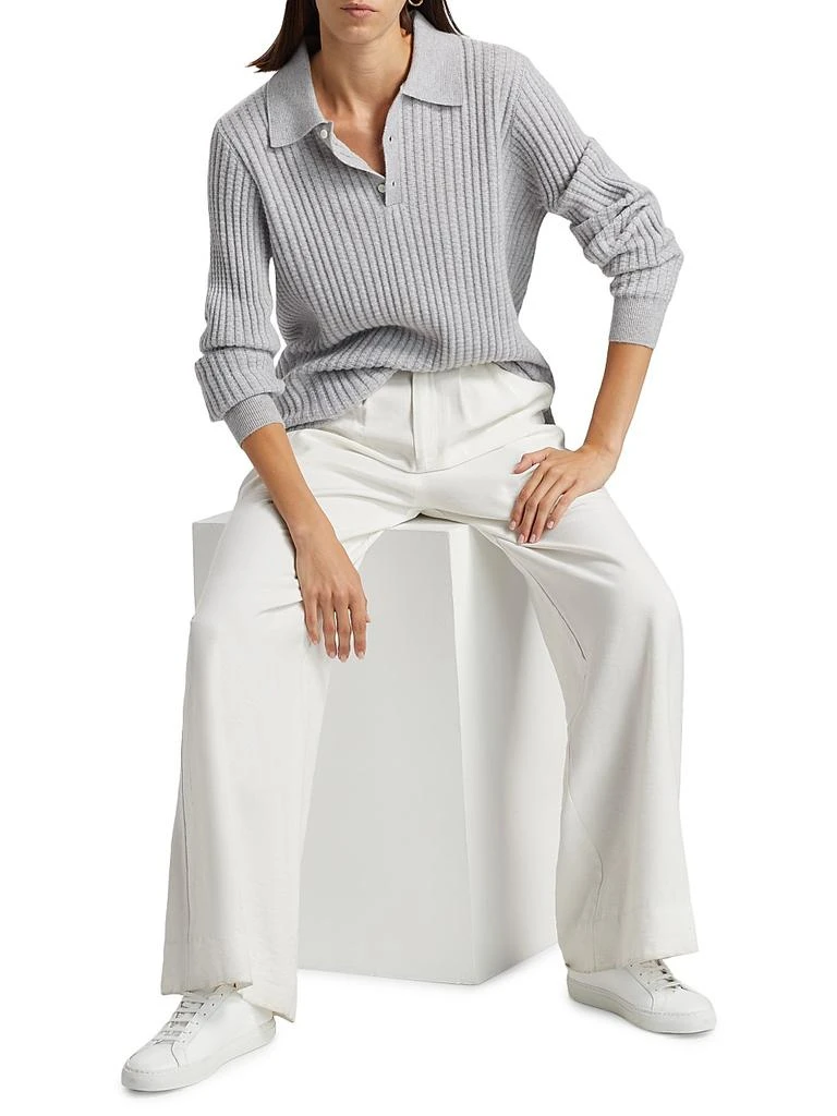 Guest in Residence Theo Waffle Cashmere Polo Sweater 2