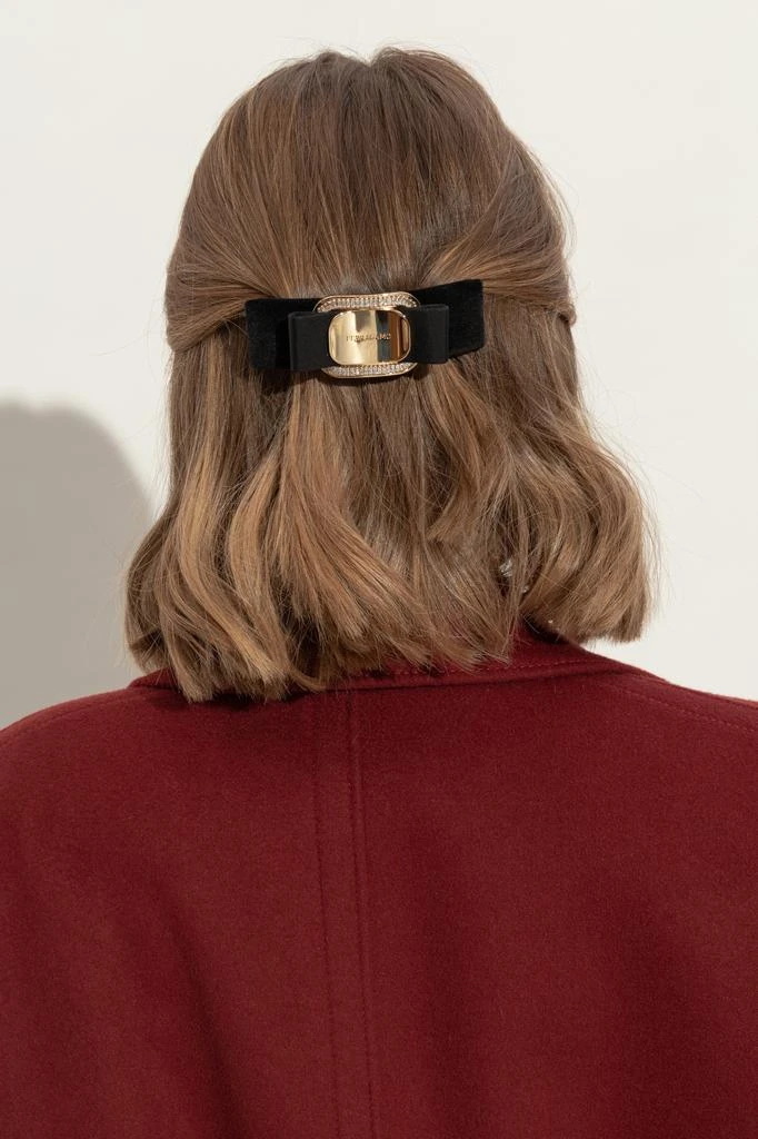 Salvatore Ferragamo Velvet hair clip 2