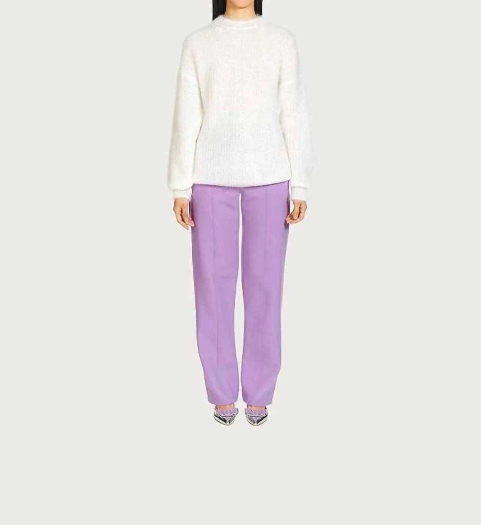 Salvatore Ferragamo Women
s Mohair Sweater In White 5