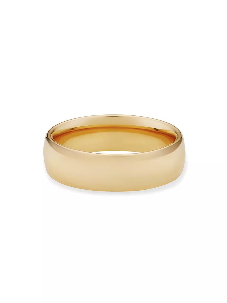 Oradina 14K Yellow Gold Forever Band Statement Ring