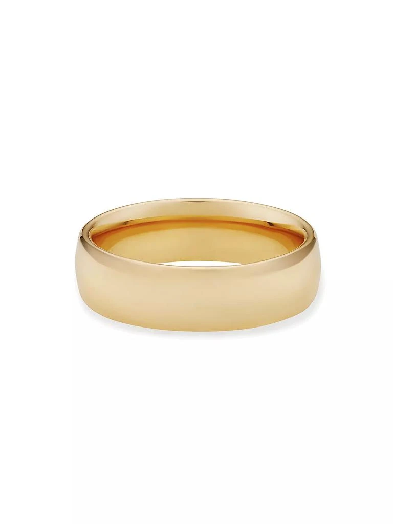 Oradina 14K Yellow Gold Forever Band Statement Ring 2