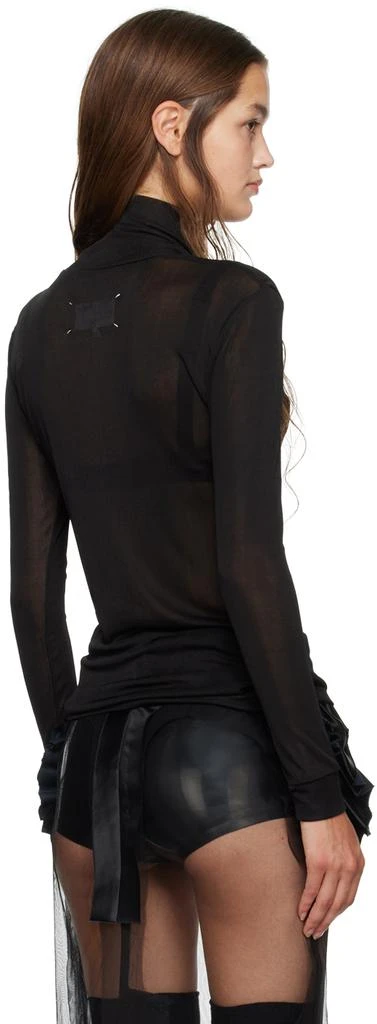 MAISON MARGIELA Black Semi-Sheer Turtleneck 3