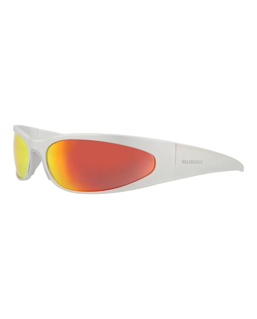Balenciaga Shield-Frame Alluminium Sunglasses 2