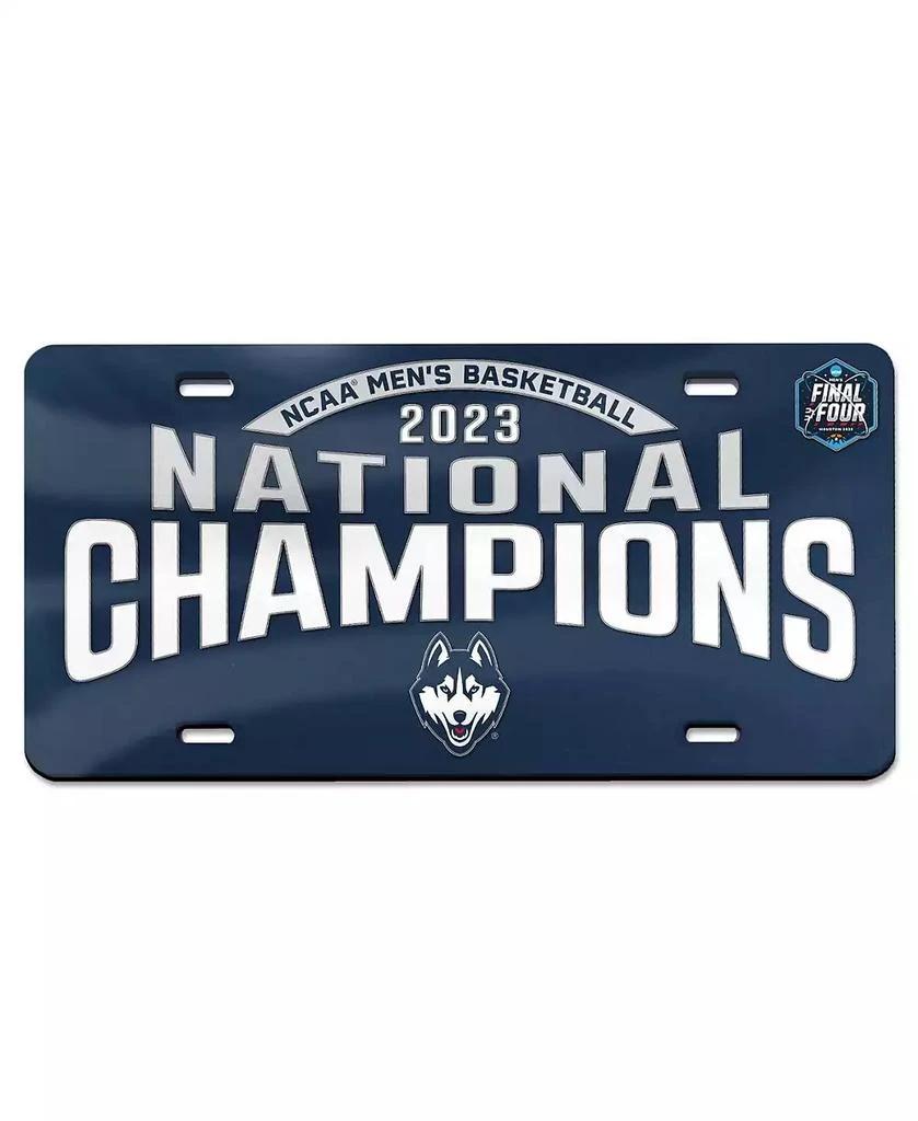 Wincraft UConn Huskies 2023 NCAA Men
s Basketball National Champions Laser Cut Acrylic License Plate 1