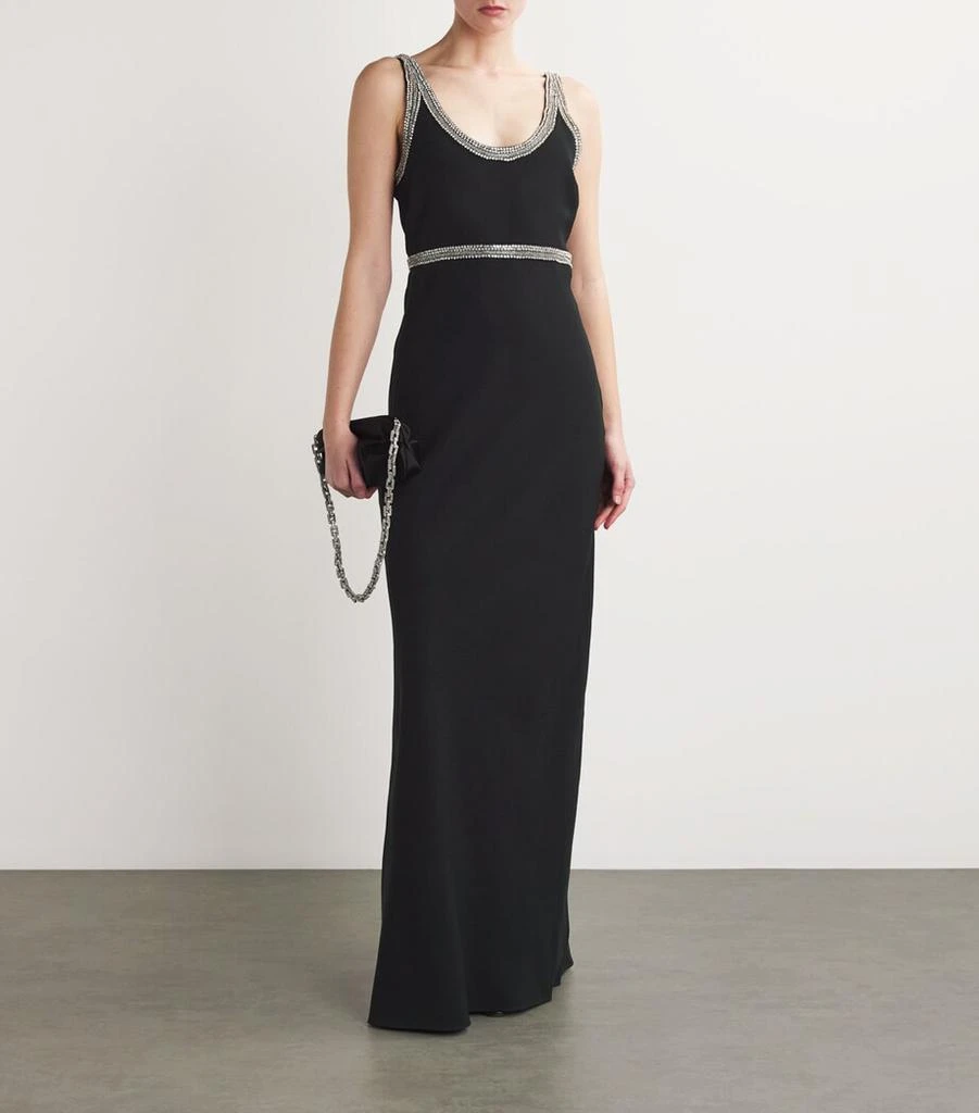 VERONICA BEARD Bead-Trim Flores Maxi Dress 2