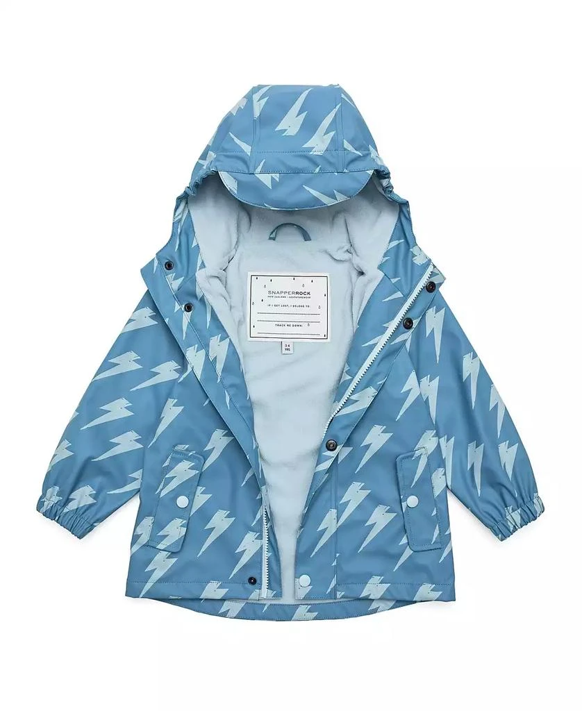 Snapper Rock Toddler, Child Unisex Lightning Kids Bolt Recycled Waterproof Raincoat