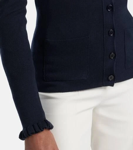 Valentino Ruffled virgin wool cardigan 5