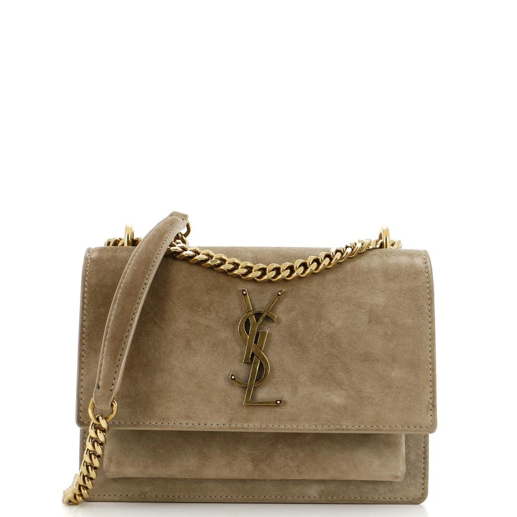 Yves Saint Laurent Sunset Crossbody Bag Suede Small 1