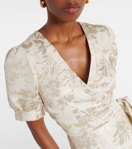 Markarian Marni floral jacquard wrap dress 4