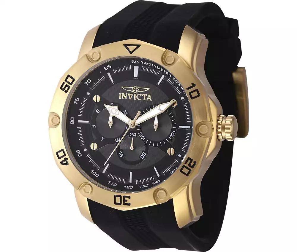 Invicta Men's 45742 Pro Diver Quartz Chronograph Black Dial Watch