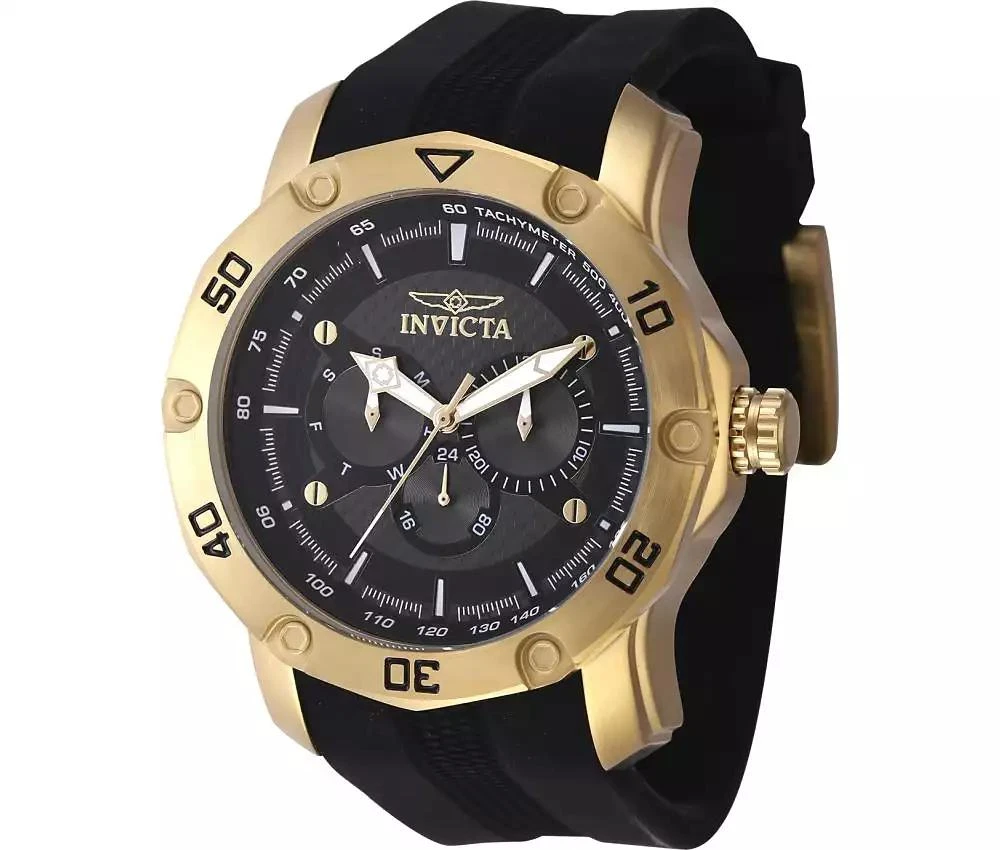 Invicta Men's 45742 Pro Diver Quartz Chronograph Black Dial Watch 1