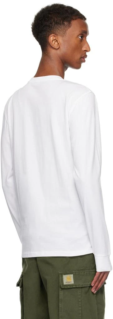 Carhartt WIP White Long Sleeve Pocket T-shirt 3