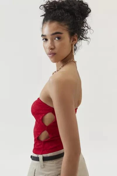 Urban Renewal Urban Renewal Remnants Ruched Cutout Tube Top 4