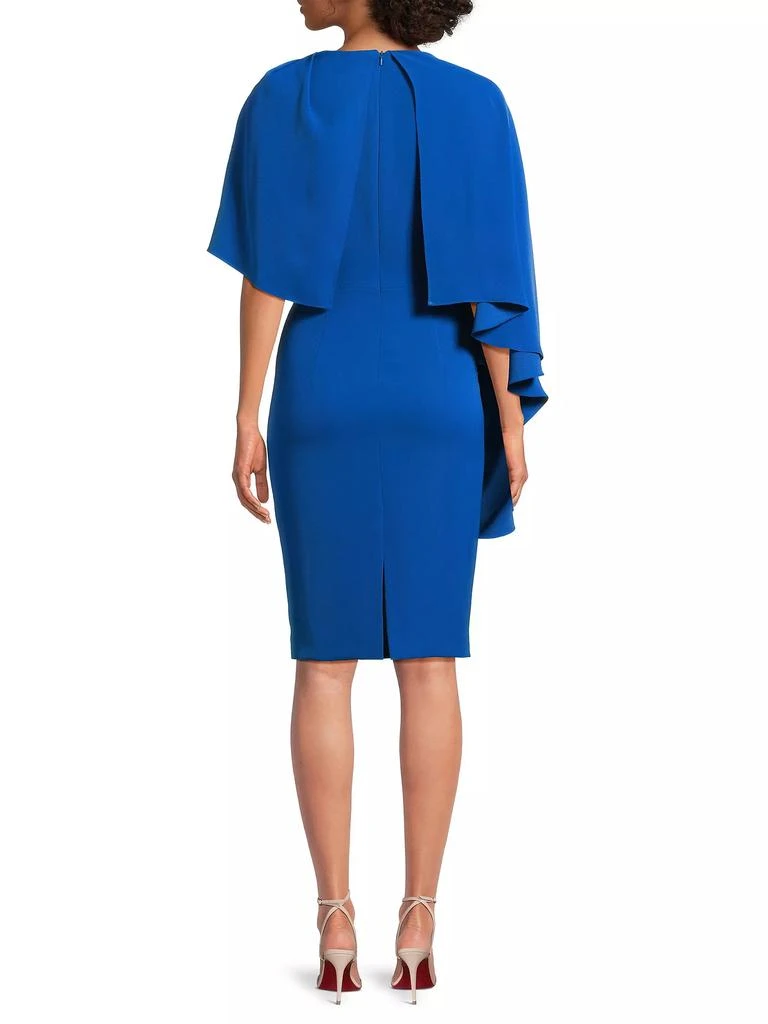 Black Halo Rayna Sheath Capelet Midi-Dress 5