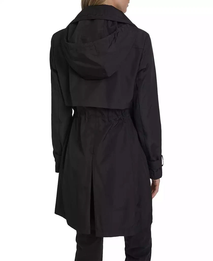 Cole Haan Signature Women
s Zip Up Trench Coat With Stow Away Hood 3