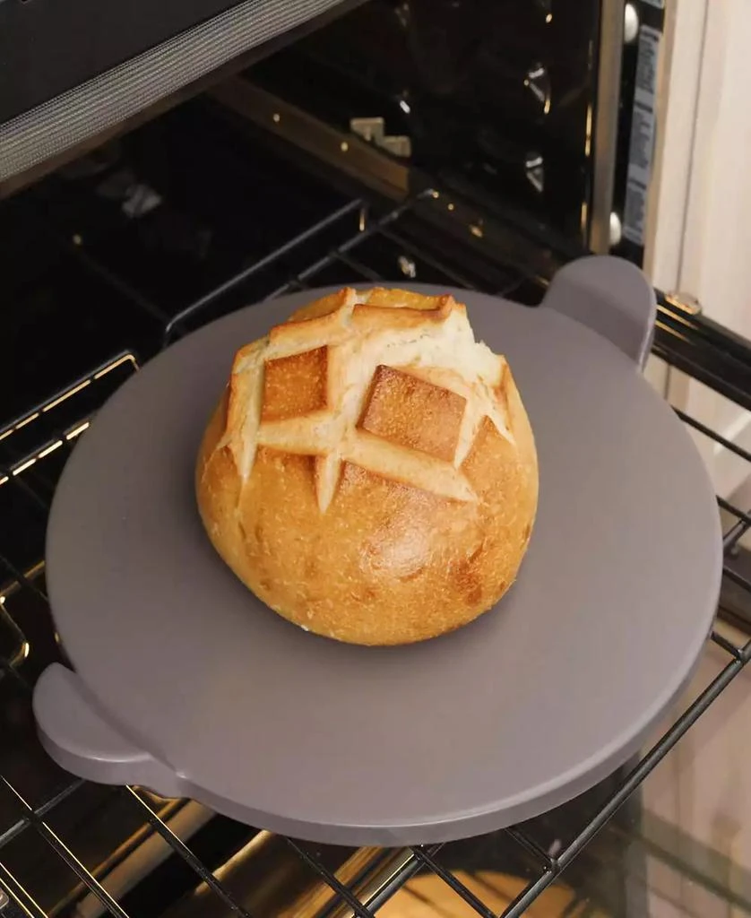 Old Stone 13 inch Glazed Round Pizza Stone With Handles Heat resistant up to 1,100°F. Ideal for use in residential ovens, pizza ovens, and grills. 3