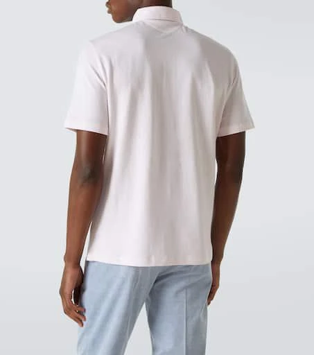 Brunello Cucinelli Cotton and linen piqué polo shirt 4