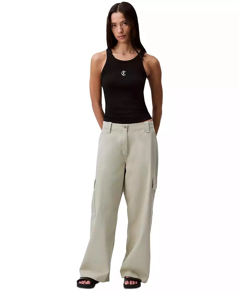 Calvin Klein Women's Utility Canvas Cargo Pants 1