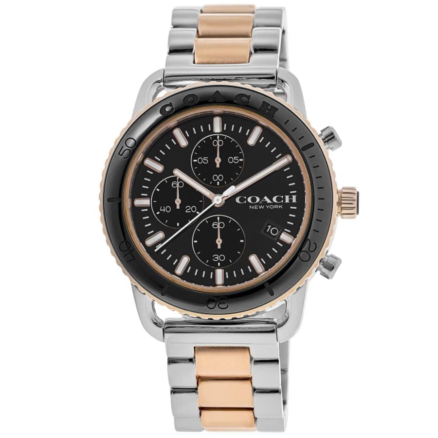 Coach Cruiser Black Chronograph Dial Two-Tone Steel Men's Watch 14602597