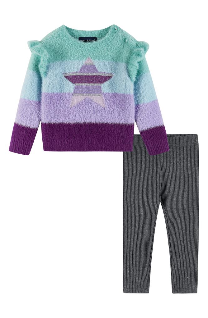 Andy & Evan Eyelash Knit Sweater & Leggings Set
