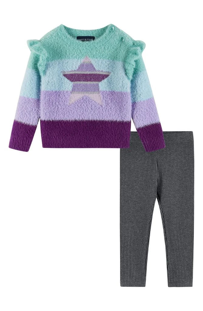 Andy & Evan Eyelash Knit Sweater & Leggings Set 1