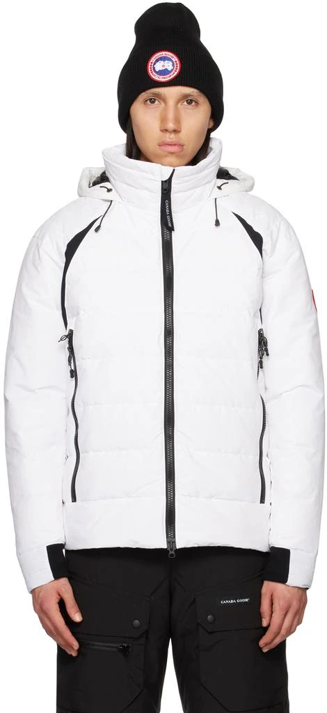 Canada Goose White Hybridge Base Down Jacket 1