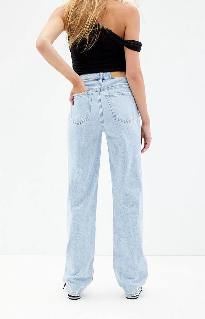PacSun Light Indigo V-Dip '90s Boyfriend Jeans 4
