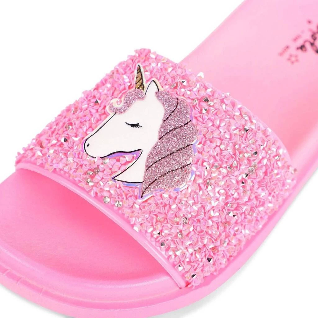 Lola + The Boys Lola + The Boys - Girls Glitter Unicorn Slides 5
